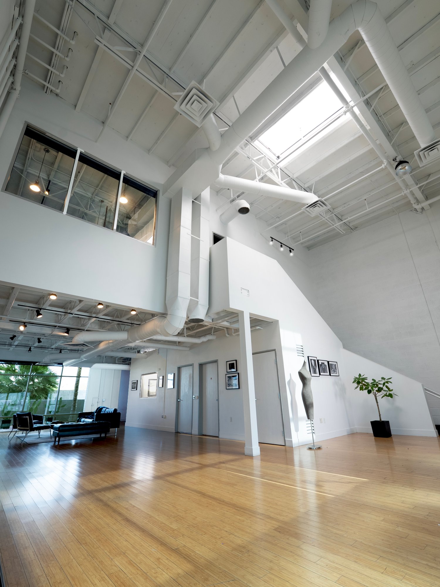 The Post Road Loft &mdash; interior view of the natural-light studio in Las Vegas.